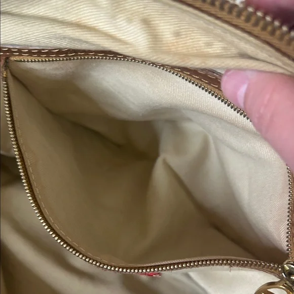 Valentino Garavani Brown Leather Satchel with COA - Picture 8 of 14